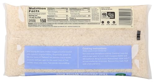 365 BY WHOLE FOODS MARKET, ORGANIC JASMINE THAI WHITE RICE, 32 OUNCE