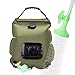 VIGLT Solar Shower Bag Summer Shower 5 Gallons/20L Solar Heating Camping Shower Bag with Removable Hose and Shower Head for Camping Outdoor Traveling Hiking