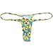 OROCOJUCO 6-Pack Men's Mini Bikini T-Back Underwear Slim Cut Pouch Swim G-String Minimal Coverage Tangas Hipster String Thong XCTXSH Large