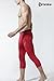 Tesla TM-P15-RDKZ_Medium Men's Compression Capri Shorts Baselayer Cool Dry Sports Tights P15