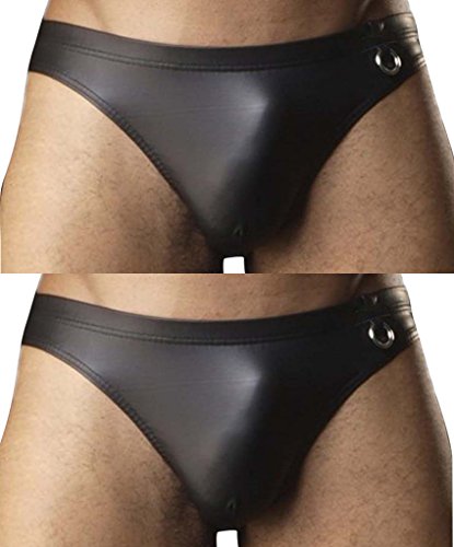 Winday men s sexy patent-leather jock strap underwear bikinis and…