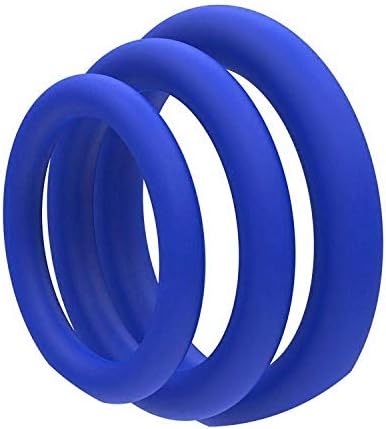 Elastic Ring Fun Toys for Men Male Ring Adult Product Fun Shop,Blue,3 Sizes NDUWQ Shirt