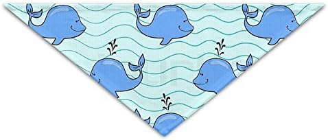 Alexander Maia Cute Whale Ocean Cute Casual Pet Puppy Scarf Triangle Neckerchief Scarf Puppies Accessories Scarf Headband Bib Bandana Scarf Collars Wrist Slobber Towel Scarves Puppy Keffiyeh