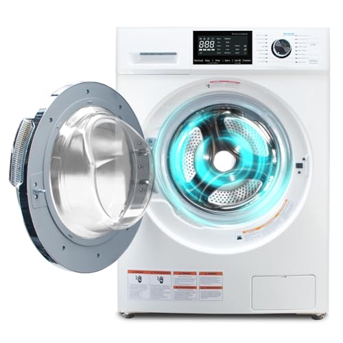 All-In-One Washer and Dryer Combo 2.7 cu.ft, 24 inch Ventless 2-In-1 Washing Machine And Dryer Compact For Apartment Home Dorm RV, 26.7 LBS Load Small Clothes Washer With 16 Laundry Program