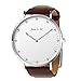 June & Ed Quartz Stainless Steel Men's Watch with Sapphire Crystal Dial Window W-0040