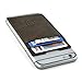 Dockem Adhesive Wallet with 2 Card Slots: Removable Stick-on Card Wallet for Smartphones: Vintage Synthetic Leather Card Holder for iPhone, Android, and More [Brown]