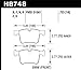 Hawk Performance HB748F.723 HPS Performance Street Brake Pads