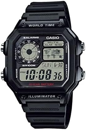 Amazon.com: Casio 10 Year Battery Quartz Watch with Resin Strap