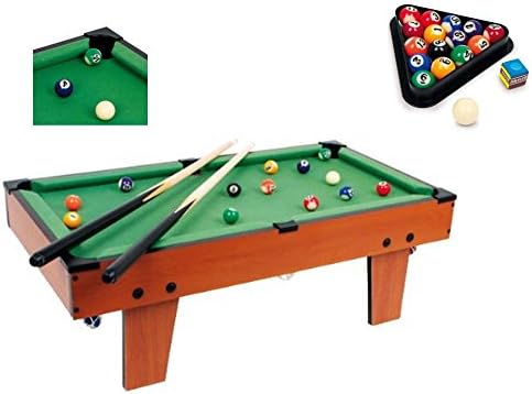 LARGE TABLE TOP POOL SET CHILDRENS CUE BALLS TOY SNOOKER GAME DELUXE PLAY SET XMAS GIFT