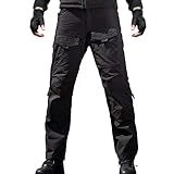 FREE SOLDIER Outdoor Men Teflon Scratch-resistant Pants Four Seasons Hiking Climbing Tactical Trousers (Black, 36W 31.5L)