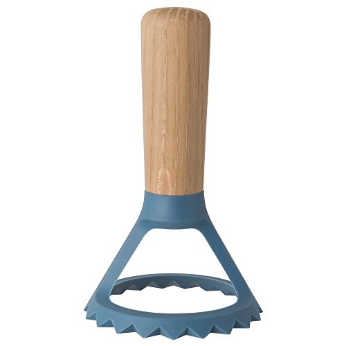 Berghoff Leo Ravioli Stamp Round Stamp With Soft Touch Oakwood Handle, Blue - Thumbnail 2