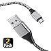 TPLTECH Micro USB Cable,10Ft 2Pack Fast Charging Cord Compatible Galaxy S6 S7/Edge Active, A10/J7/J3/Prime/Pro/Sky Pro,Controller and More,Micro USB to USB Android Nylon Braided Cable