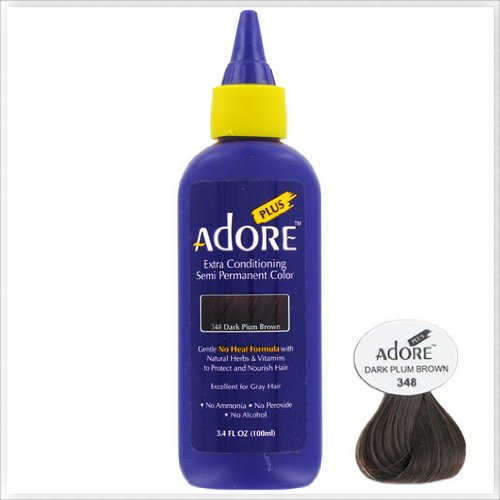 Adore Plus #348 DARK PLUM BROWN 3.4 FL OZ