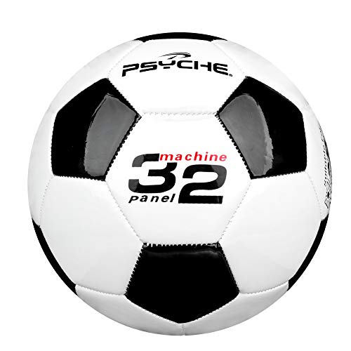 Wisdom Leaves Soccer Ball Size 3.4.5 for Training Practice Outdoor/Indoor Soccer Balls for Kids/Children/Teenager/Adults,Black White