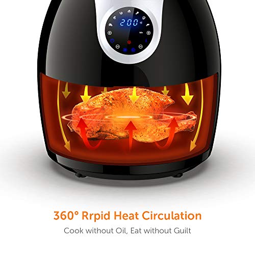 Innsky 55PA1US air fryer, 6.3 QT, Black Pricepulse