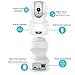 LiFu Wireless IP Camera, 1080 x 720P Home Security Surveillance HD Pan and Tilt WiFi Camera Built-In Microphone with Night Vision for Pet, Baby Video Monitoring