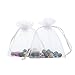 Anleolife 100pcs Organza Jewelry Candy Pendent Mixed Color Mini Gift Pouch Bags Wedding 3x4(white) by Anleolife