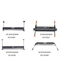 KaKa Industrial w1.2 X 760 30 Inch Sheet Metal Freno De Plegado, calibre 18, acero dulce y aluminio de calibre 16