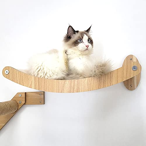HeyKitten 17" Cat Wall Hammock for 2x4 Stud Mount, Stylish Floating