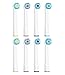 Replacement Brush Heads for Oral B Braun Electric Toothbrush Handles, Fit Floss Action, Cross Action, Vitality, Precision Clean, Remove Plaque and Decrease Gingivitis, 8 Pack Refills