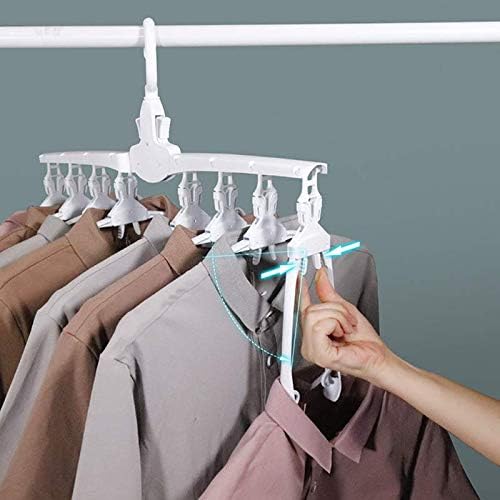 洗濯ハンガー 物干しハンガー 折り畳みハンガー ズボンハンガー 室内屋外兼用 滑り止め 収納便利 空間を節約 大人用 8連組み Bhnsc 32円