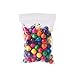 PH PandaHall 14mm Colored Wood Beads 100pcs Round Wooden Beads Painted Wooden Beads Large Hole Beads Craft Beads for Easter Garland Jewelry Making Macrame Home Party Decoration Christmas Halloween