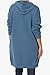 TheMogan S~3X Basic Loose Fit Pocket Pullover Hoodie Long Tunic Sweatshirts