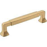 Amerock | Cabinet Pull | Champagne Bronze | 5-1/16 inch (128 mm) Center-to-Center | Stature | 1 Pack | Drawer Pull | Cabinet 