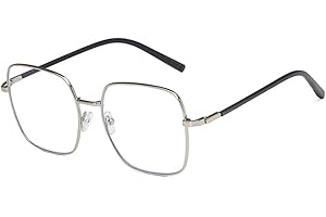 Shiratori Classic woman's metal big face nerd glasses frame Clear lenses