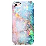 GOLINK iPhone 7 Case/iPhone 8 Case, Matte IMD Printing Slim-Fit Anti-Scratch Shock Proof Anti-Finger Print Flexible TPU Gel Case for iPhone 7/iPhone 8 - Colorful Marble