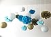 Baby Shower Decorations for Boy Baby Shower It's A BOY Bunting Banner Tissue Paper Pom Poms Paper Honeycomb Balls Paper Lanterns Blue/White/Gold Baby Boy Baby Shower Party Decorations