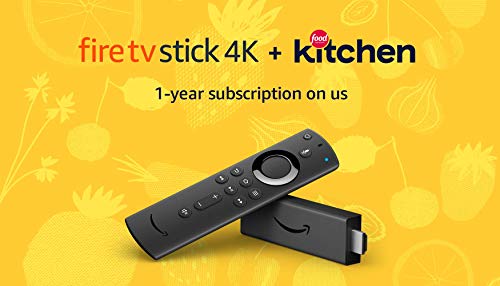 Fire TV Stick 4K plus 1-year subscription to Food Network Kitchen at no additional cost (with auto-renewal)