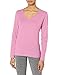 Hanes Women's Originals Long Sleeve Cotton V-Neck T-Shirt, Lightweight V-Neck Tee, Modern Fit