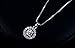 UMODE Jewelry 0.75 Ct Round Clear Cubic Zirconia CZ Halo Pendant Necklace 18