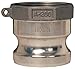 Dixon G300-A-AL Aluminum A380 Global Type A Cam and Groove Hose Fitting, 3" Plug x 3" NPT Female