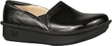Alegria Women's Debra Professional Black Waxy Clog/Mule 39 (US Women's 9-9.5) Regular