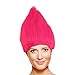 SecondSkin Troll Costume Wig - 10 Colors - One Size Fits All (Pink)