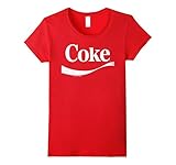 Womens Coca-Cola Vintage White Coke Logo Graphic T-Shirt XL Red