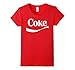Womens Coca-Cola Vintage White Coke Logo Graphic T-Shirt XL Red
