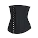 FeelinGirl Women's 25 Steel Bone Latex Waist Cincher Corset With 3 Rows Of Hooks
