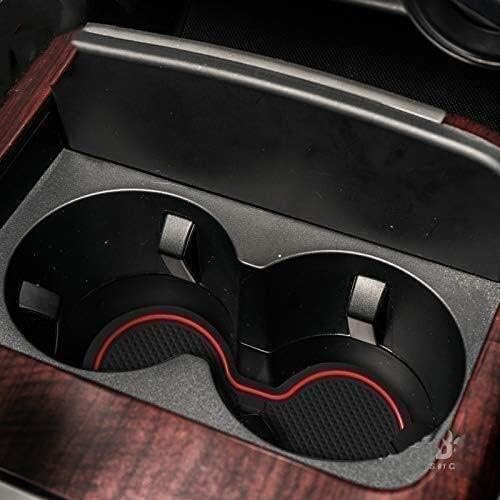 20pcs Car Interior Dcoration,Car Door Slot Storage Mats,For Toyota Fortuner(2015) Anti-slip Anti-dust Rubber Pad Set