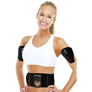 Bodi Tek Abs Abdominal and Arms Ems Muscle Toner riem, zwart, eenheidsmaat