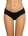 Avidlove Panties for Women Plus Size Lace Thongs Bow Cheeky Panty Black L