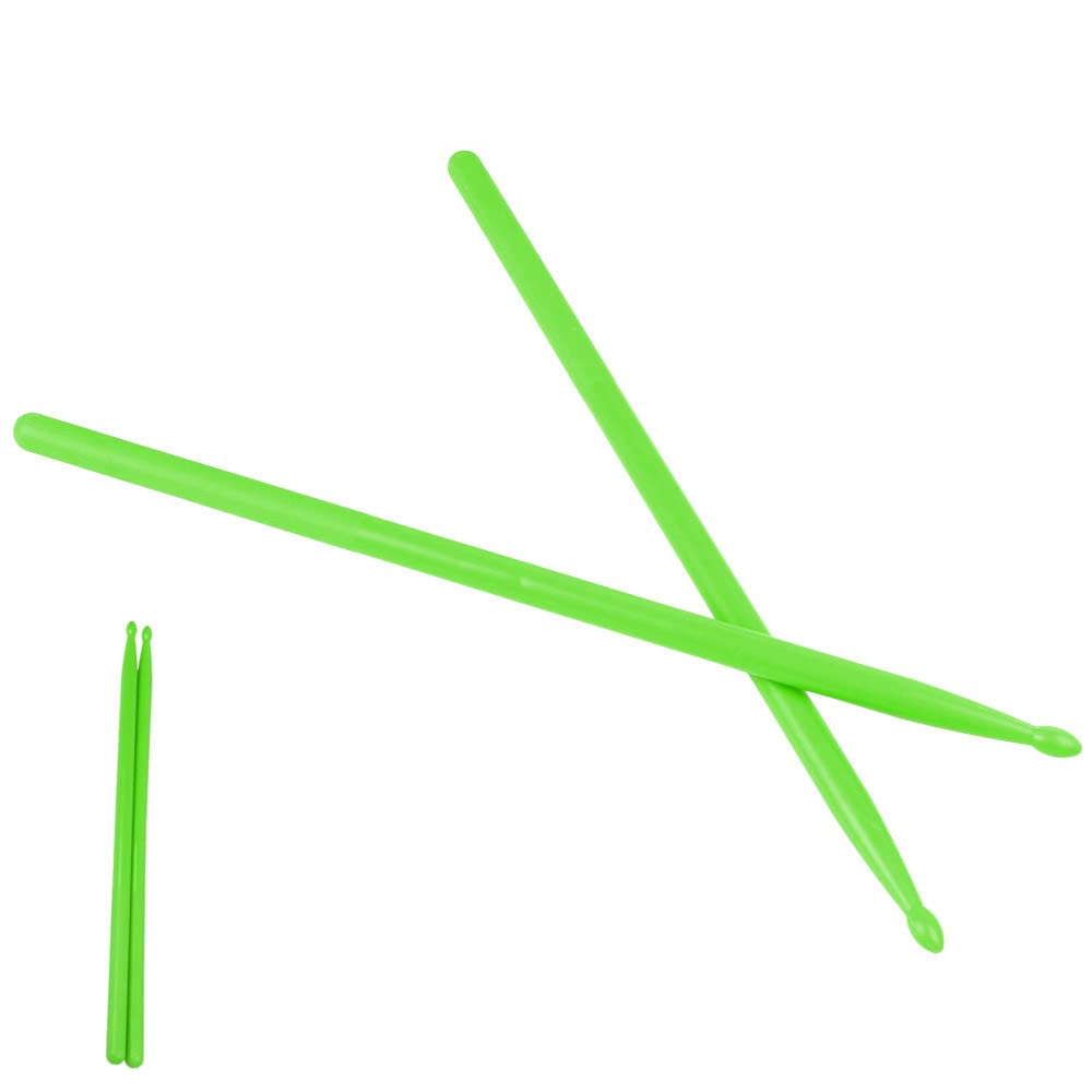 MuzcYM 2 Pairs 5A Colorful Nylon Material Serviceable Drumsticks, Jazz Drum Dumb Drum Practice Drum Sticks