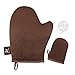 SwanMyst Self Tanning Mitt Applicator Glove with Thumb, Sunless Tan Face Mitt, Double Side Microfiber for Flawless and Streak-Free Tan