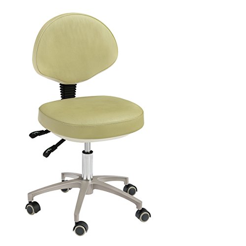 Angelwill Dental Dentist's Chair Doctor's Stool Mobile Chair PU Leather - Thumbnail 3