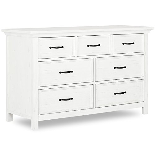 Evolur Belmar Double Dresser in Weathered White, Comes Assembled