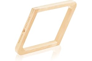 KONLLEN Solid Wood Billiard 8-Ball Triangle / 9-Ball Diamond Pool Ball Racks for 2-1/4" Pool Balls