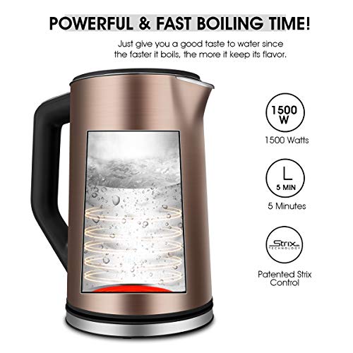 Electric Kettle, CUSIBOX 1.5L Temperature Control Tea Kettle with Keep