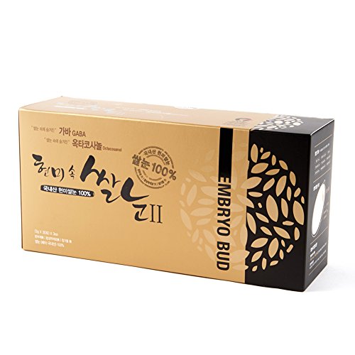 Healthy Dietary Food, Brown Rice Embryo, Brown Rice Powder, Gaba, Octacosanol, Omega 3, vitamin B, daily fiber with essential nutrients made by Hanaro Food 30 Packs 3 boxes total 90 pcs.